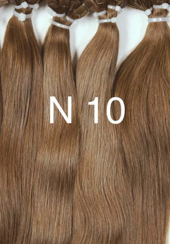 100% Naravni Lasje za podaljševanje N10  65cm 10Kom