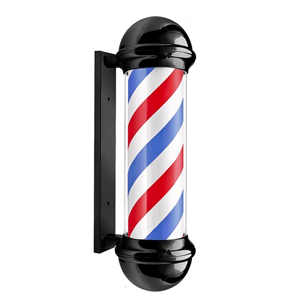 BARBER POLE LUČ Black 70cm