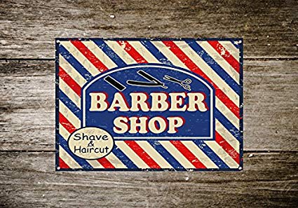 BARBER Kovinska tablica 2