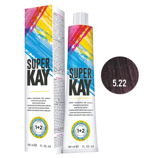 SUPERKAY Barva 180 ML - CASTANO CHIARO VIOLA INTENSO