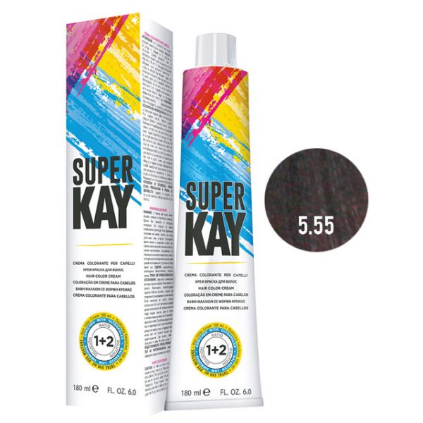 XXL SUPERKAY Barva 180 ML - 5.55 CASTANO CHIARO MOGANO INTENSO