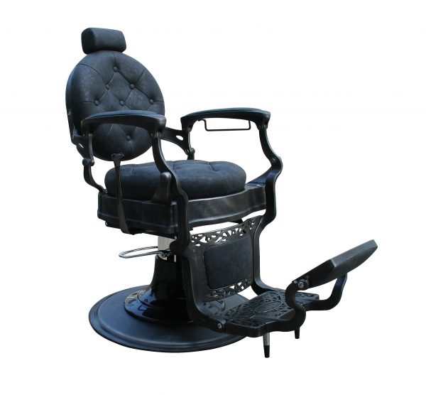 Barber brivski stol MALONE Črn