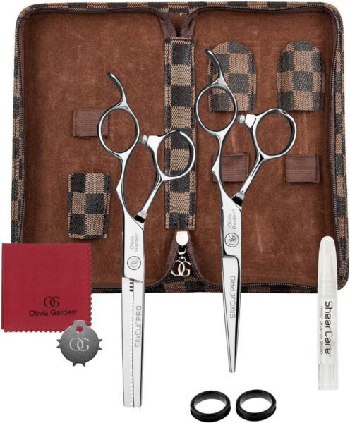 Olivia Garden škarje SilkCut PTO  SHEAR KIT 5.75 škarje in 6.35 Efilirke