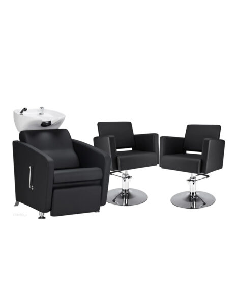 Komplet Frizerski umivalnik + 2x stol Perfect AYALA
