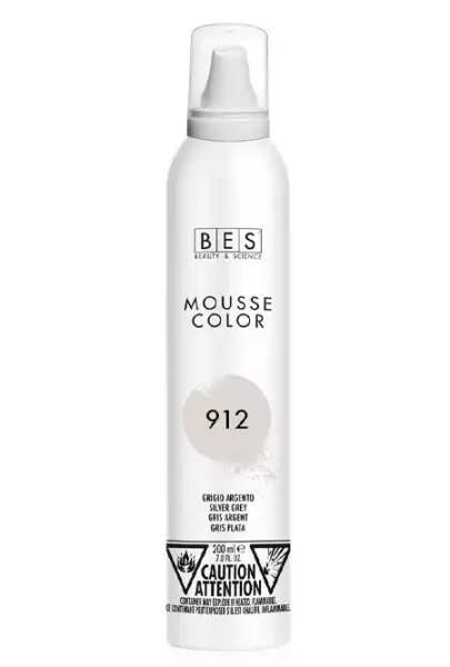 Bes barvna pena BES 200ml  912 SREBRNO SIVA