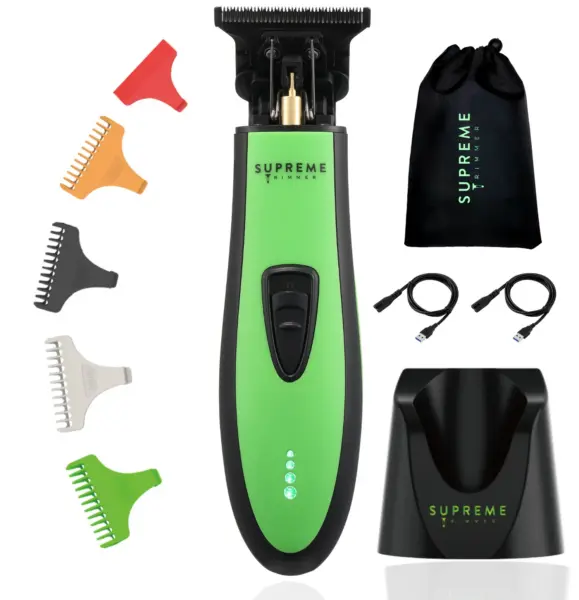 Strojček za striženje Supreme Trimmer T-Shaper - Črn-zelen