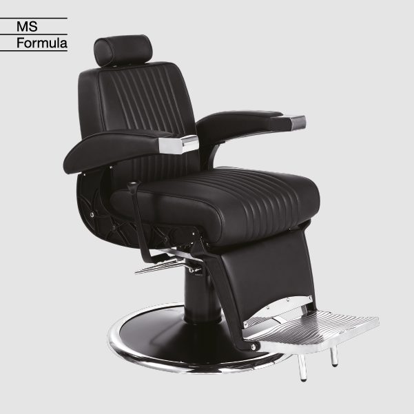 Barber stol  HUGO - ČRN