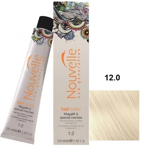 Profesionalna barva NOUVELLE 100ml 12.0