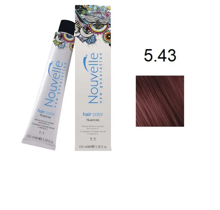 Profesionalna barva NOUVELLE 100ml 5.43