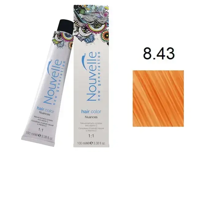 Profesionalna barva NOUVELLE 100ml 8.43