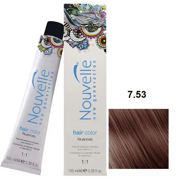 Profesionalna barva NOUVELLE 100ml 7.53