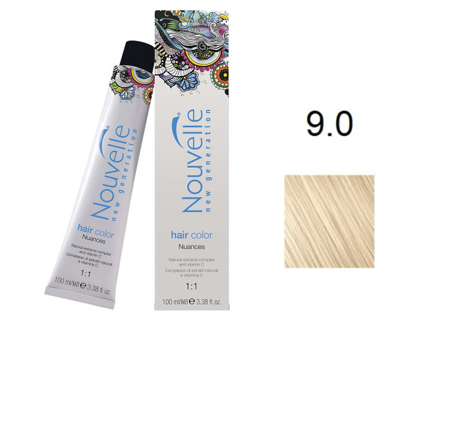 Profesionalna barva NOUVELLE 100ml 9.0