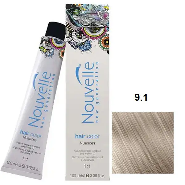 Profesionalna barva NOUVELLE 100ml 9.1