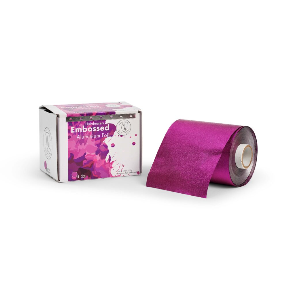 Alu folija Embossed Aluminium Foil -HOT PINK 100m
